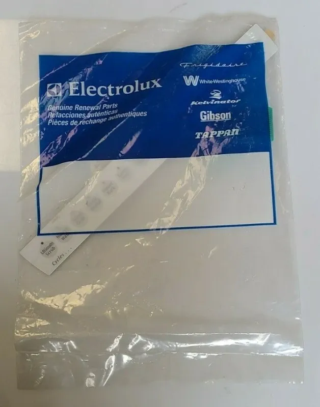 154489201 - White Dishwasher Control Overlay Decal - NLA 154489201 - White Dishwasher Control Overlay Decal - NLA