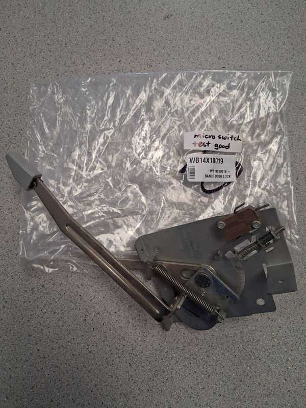 WB14X10019 - RANGE DOOR LOCK WITH SWITCH -  NLA WB14X10019 - RANGE DOOR LOCK WITH SWITCH -  NLA