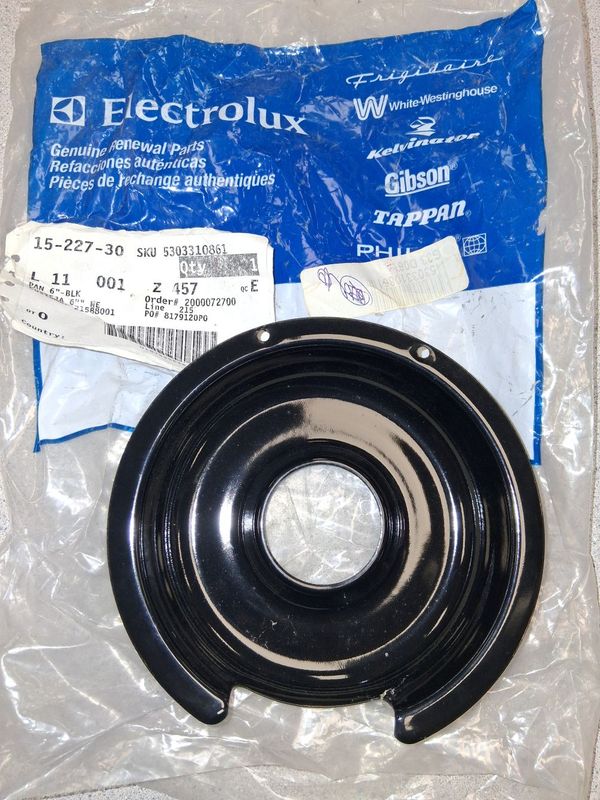 5303310861 - 6" Black Drip Bowl BLACK -NLA