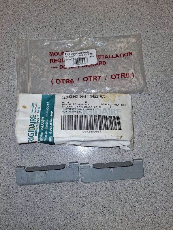 131461000 - WASHER REAR MOUNTING BRACKETS - NLA