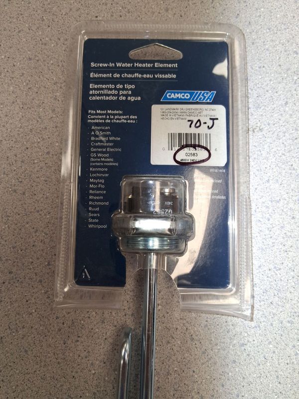 02583 - ELEMENT, WATER HEATER