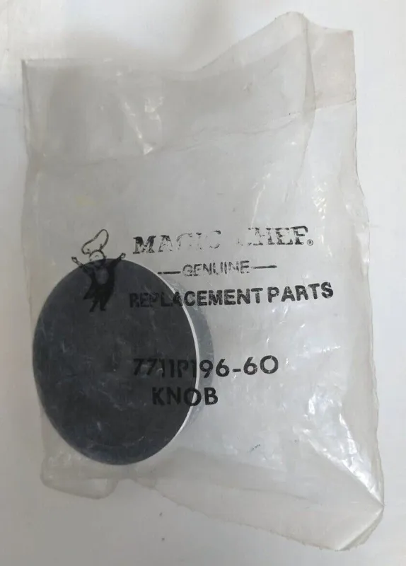 7711P196-60 - OEM MAGIC CHEF MAYTAG RANGE KNOB IN ORIGINAL PACKAGING - NLA