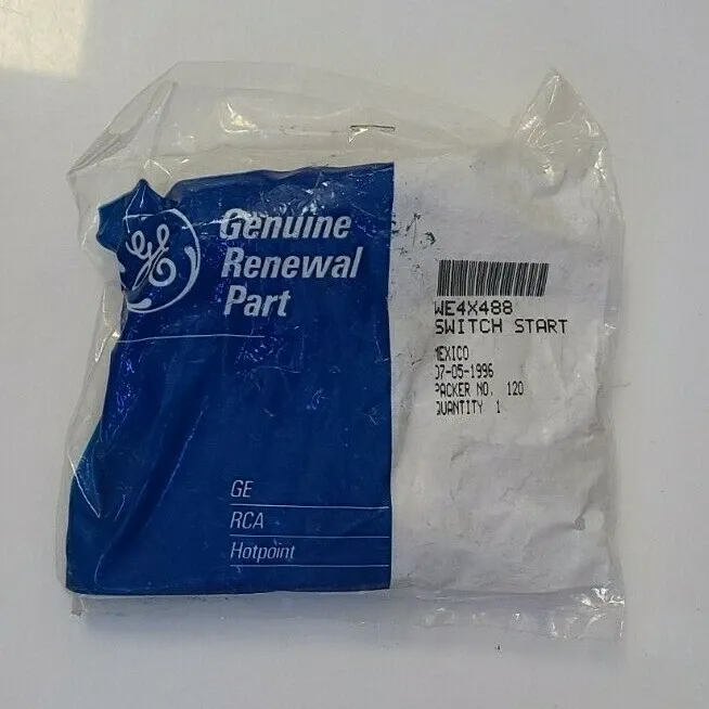 WE4X488 NEW GENUINE OEM GE DRYER MOTOR START SWITCH IN ORIGINAL PACKAGING