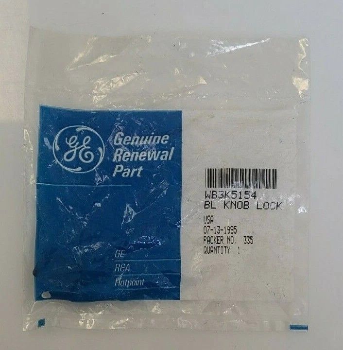 WB3K5154 - OEM GE RANGE LOCK KNOB IN ORIGINAL PACKAGING
