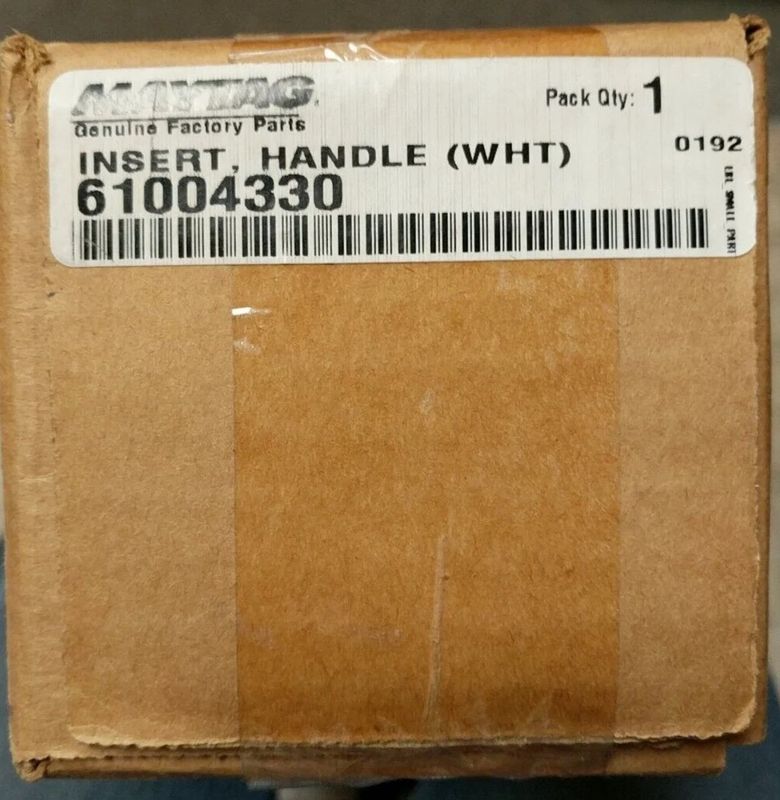61004330 WP61004330 NEW GENUINE OEM WHIRLPOOL REFRIGERATOR HANDLE INSERT - NLA