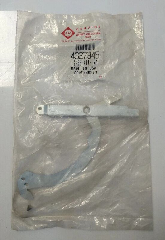 4327345 NEW GENUINE OEM WHIRLPOOL RANGE OVEN DOOR HINGE IN ORIGINAL PACKAGING - NLA