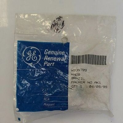 WB3X709 NEW GENUINE OEM GE RANGE KNOB IN ORIGINAL PACKAGING - NLA