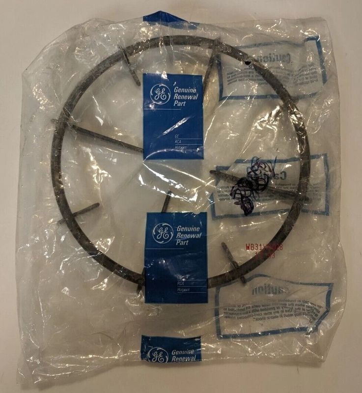 WB31K5028 NEW GENUINE OEM GE RANGE GRATE IN ORIGINAL PACKAGING - NLA