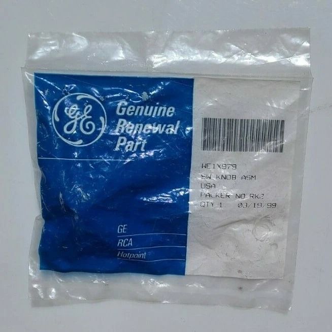 WE1X979 NEW GENUINE OEM GE DRYER KNOB IN ORIGINAL PACKAGING - NLA