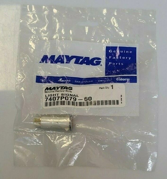 7407P079-60 NEW GENUINE OEM MAYTAG RANGE LIGHT SIGNAL IN ORIGINAL PACKAGING - NLA