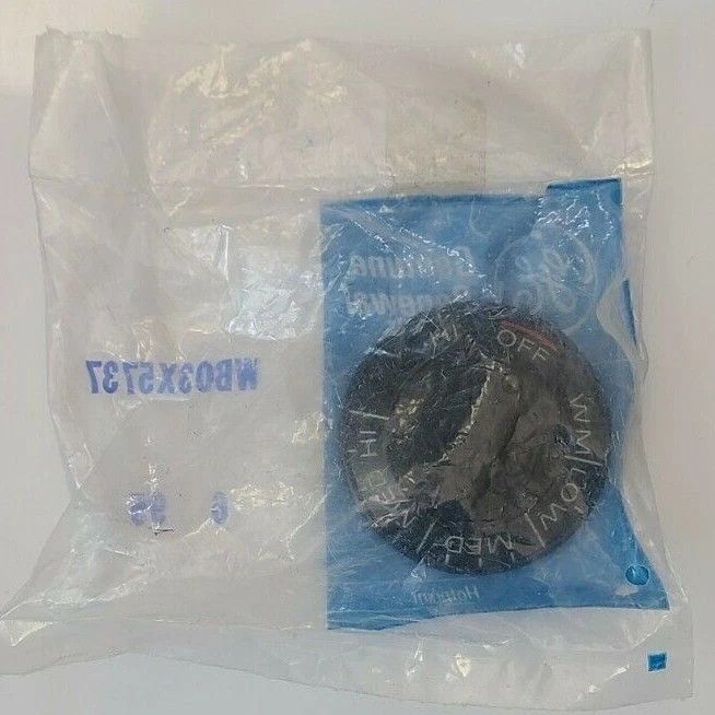 WB03X5737 NEW GENUINE OEM GE RANGE KNOB IN ORIGINAL PACKAGING- NLA