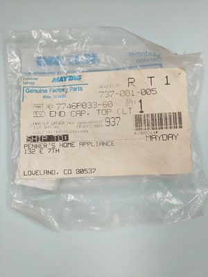 7746P033-60 NEW GENUINE OEM MAYTAG RANGE END CAP IN ORIGINAL PACKAGING - NLA