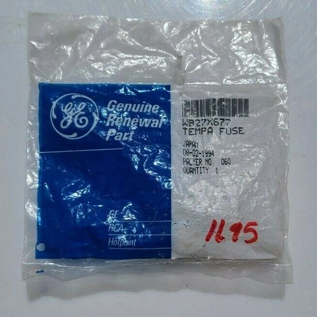 WB27X677 - OEM GE RANGE TEMP FUSE IN ORIGINAL PACKAGING - NLA