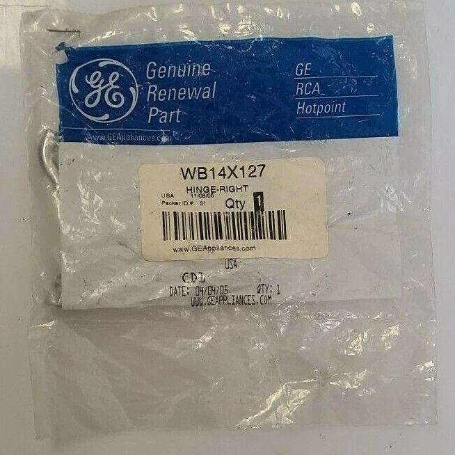 WB14X127 - OEM GE RANGE HINGE RIGHT SIDE  - NLA