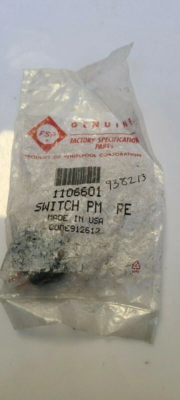 1106601 - OEM WHIRLPOOL REFRIGERATOR SWITCH IN ORIGINAL PACKAGING - NLA