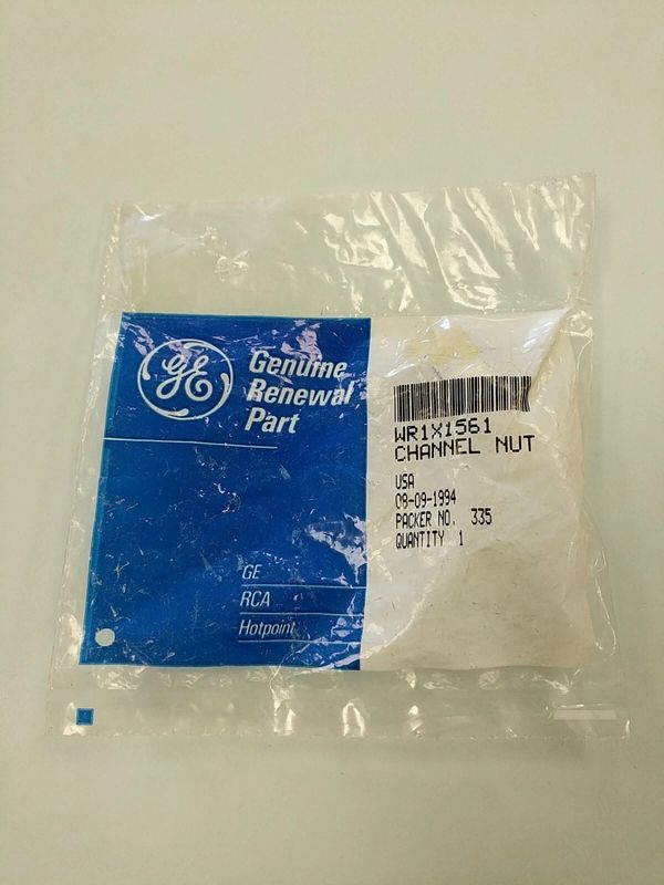 WR1X1561 - OEM GE REFRIGERATOR CHANNEL NUT IN ORIGINAL PACKAGING - NLA
