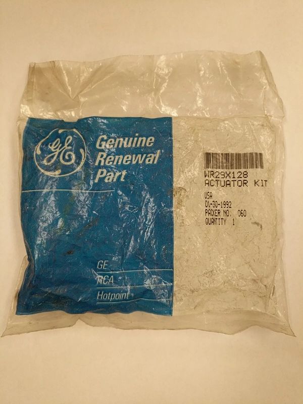 WR29X128 - OEM GE REFRIGERATOR ACTUATOR KIT IN ORIGINAL PACKAGING - NLA