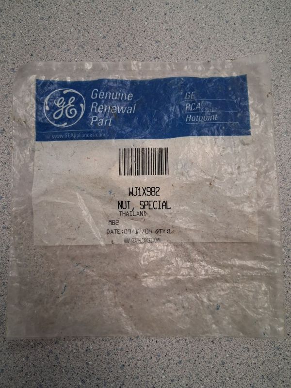 WJ1X982 - GE Air Conditioner Nut Fastener - NLA