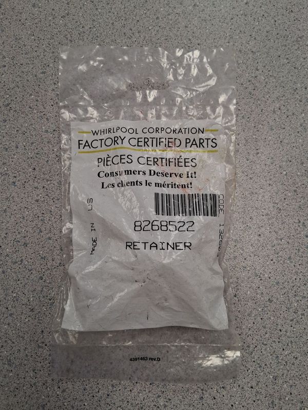 WP8268522 - Whirlpool Dishwasher Tine Clip - NLA