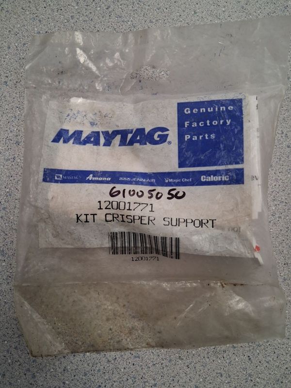 12001771 - 61005050 - MAYTAG KIT CRISPER SUPPORT - NLA