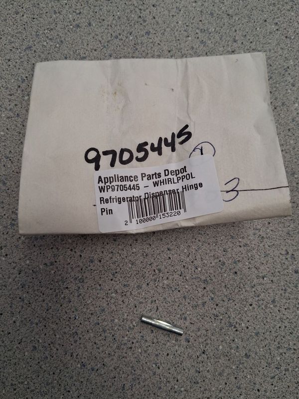 WP9705445 - WHIRLPPOL  Refrigerator Dispenser Hinge Pin
