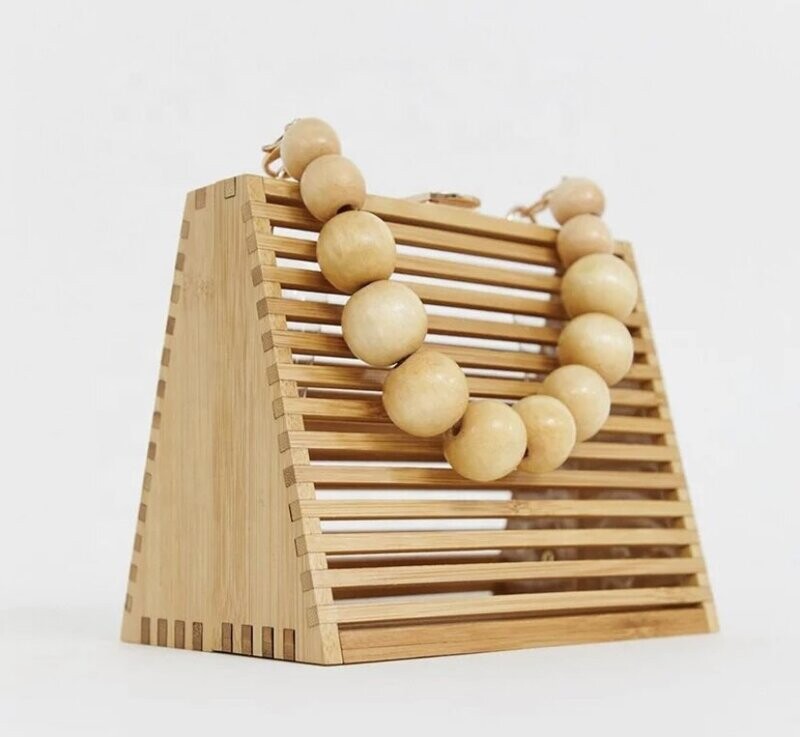 Bamboo Wooden Purse