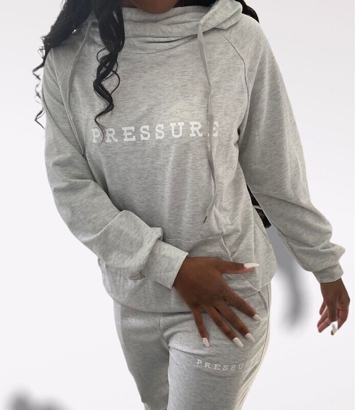 Gray Jogger set with Hoodie