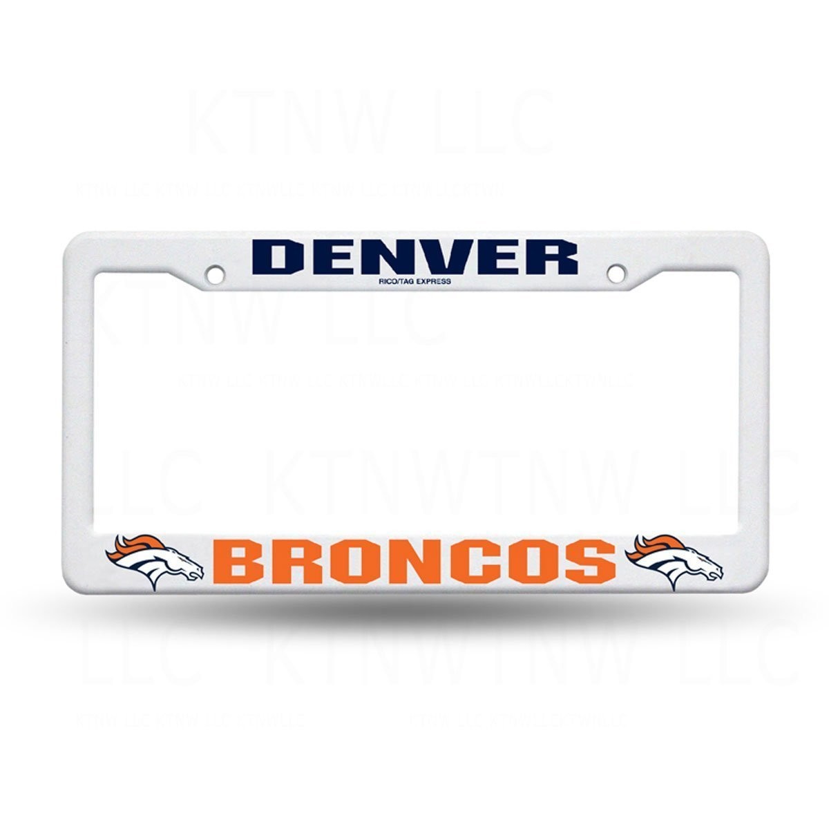 Denver Broncos Plastic License Plate Cover