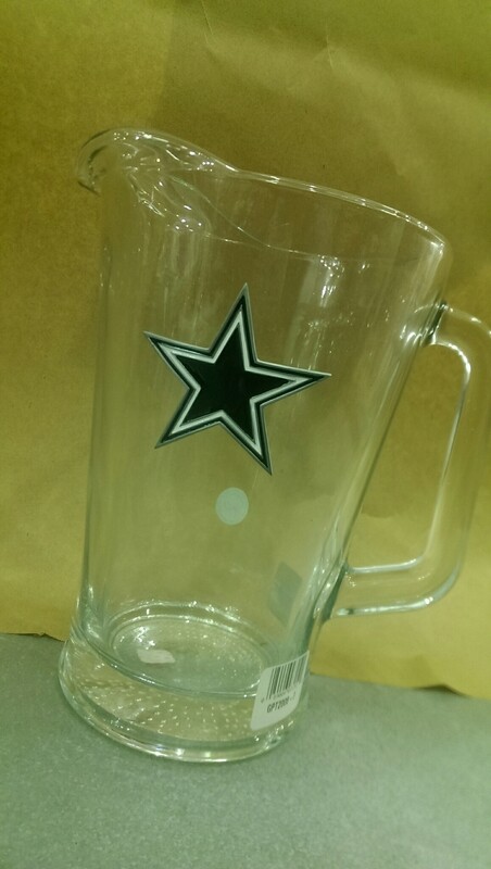 Dallas Cowboys Glass Pitcher