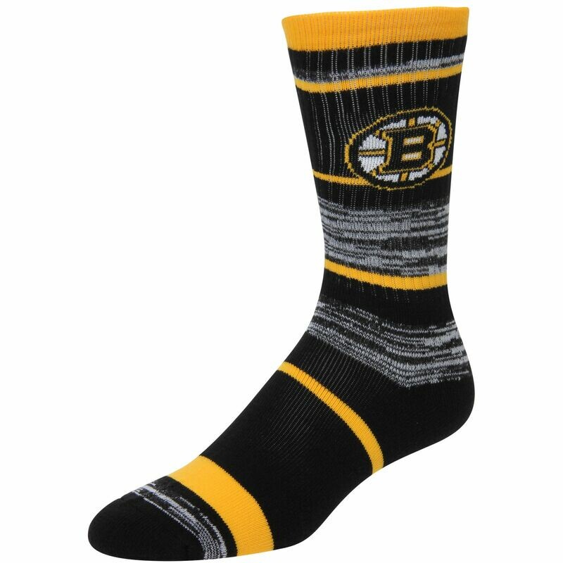Boston Bruins Stripe Crew Socks