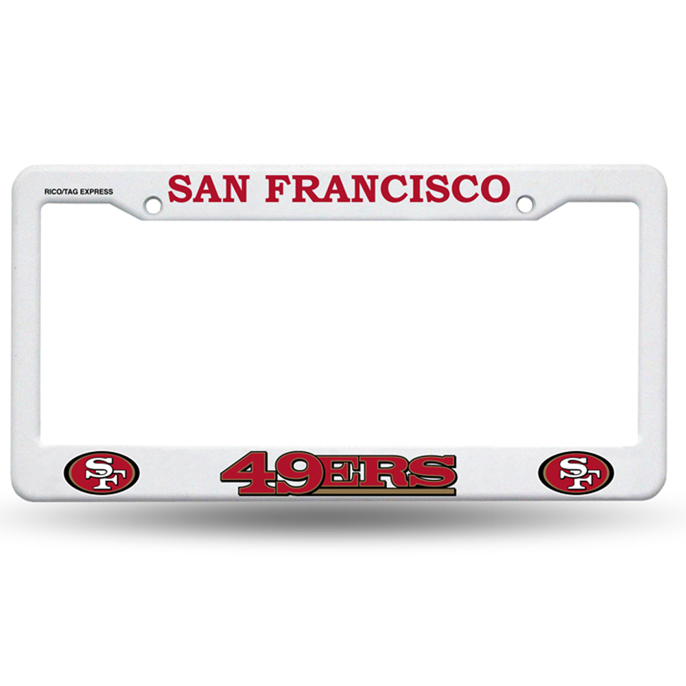 San Fran 49ers Plastic Licence Plate Cover