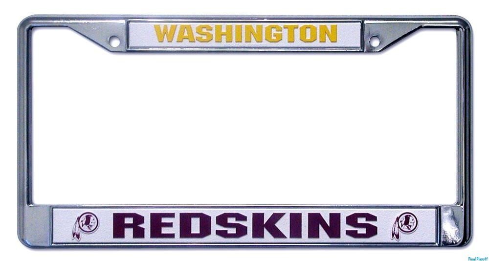 Washington Redskins Metal License Plate