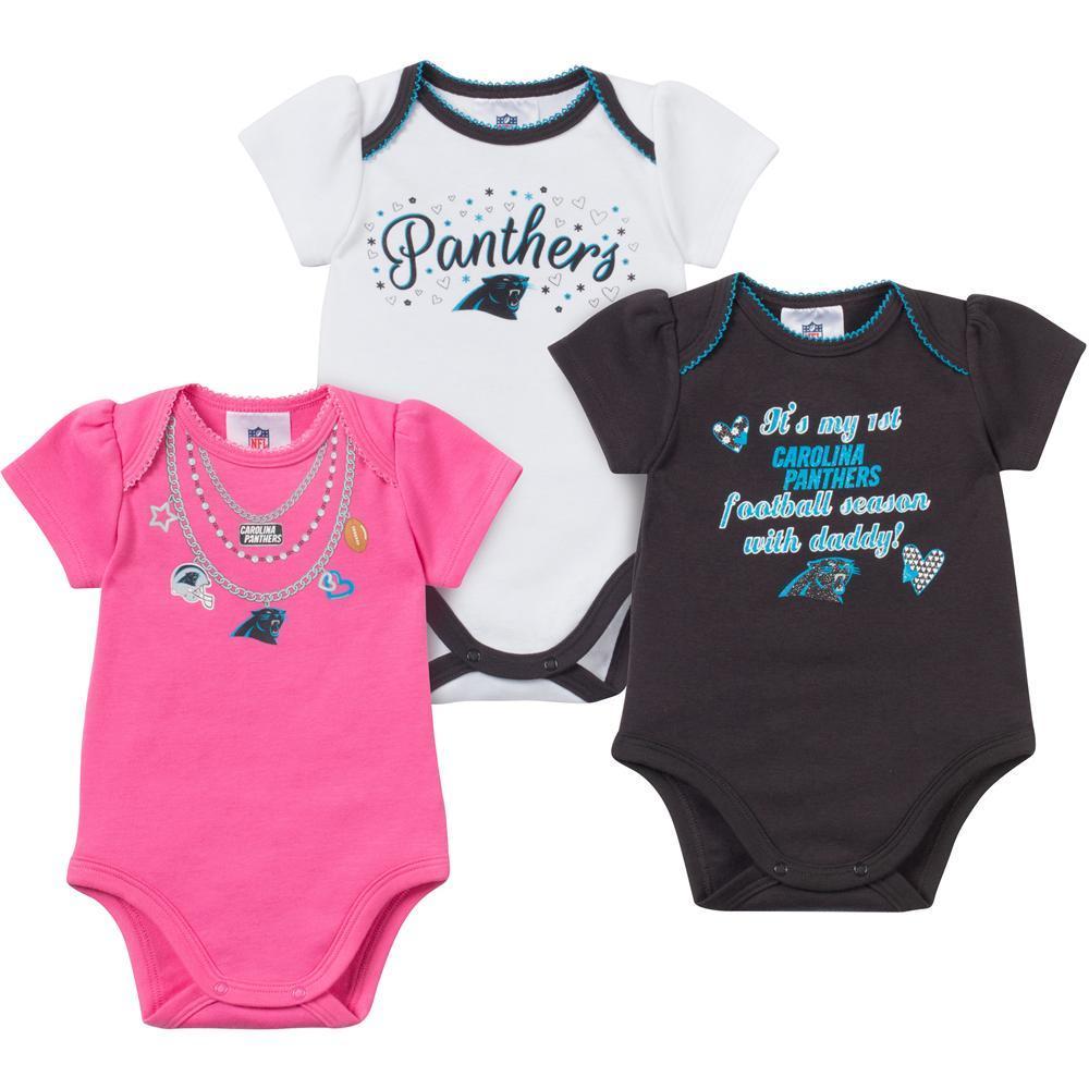 Carolina Panthers 3pc Baby Girl Set