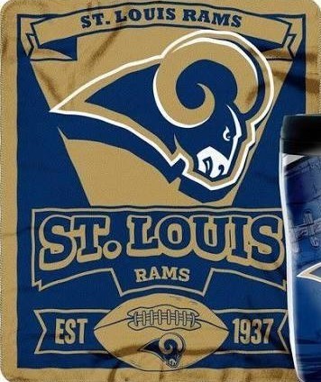St Louis Rams Fleece Throw