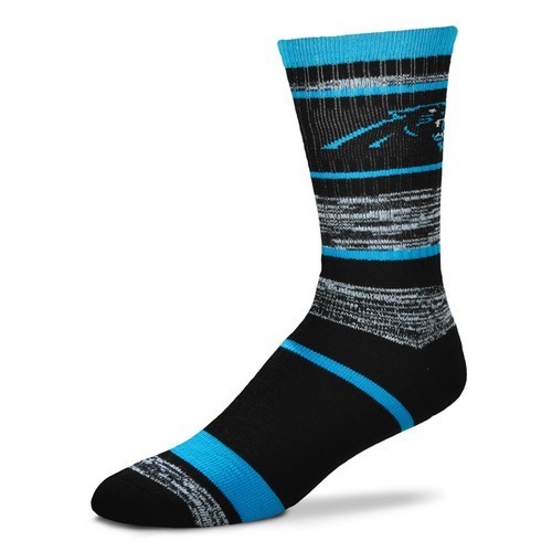 Carolina Panthers Stripe Crew Socks