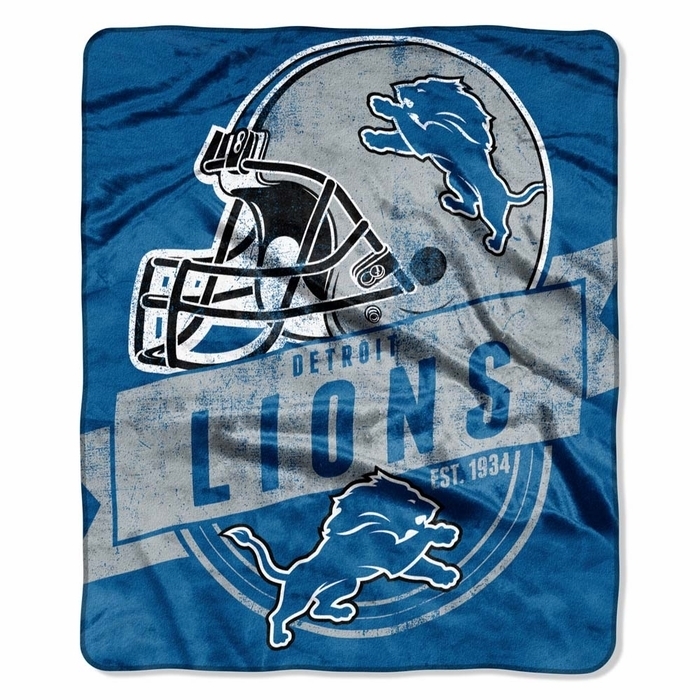 Detroit Lions Royal Plush Blanket