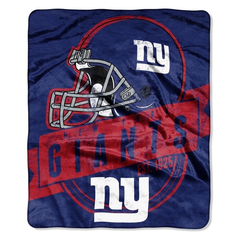 New York Giants Royal Plush Throw