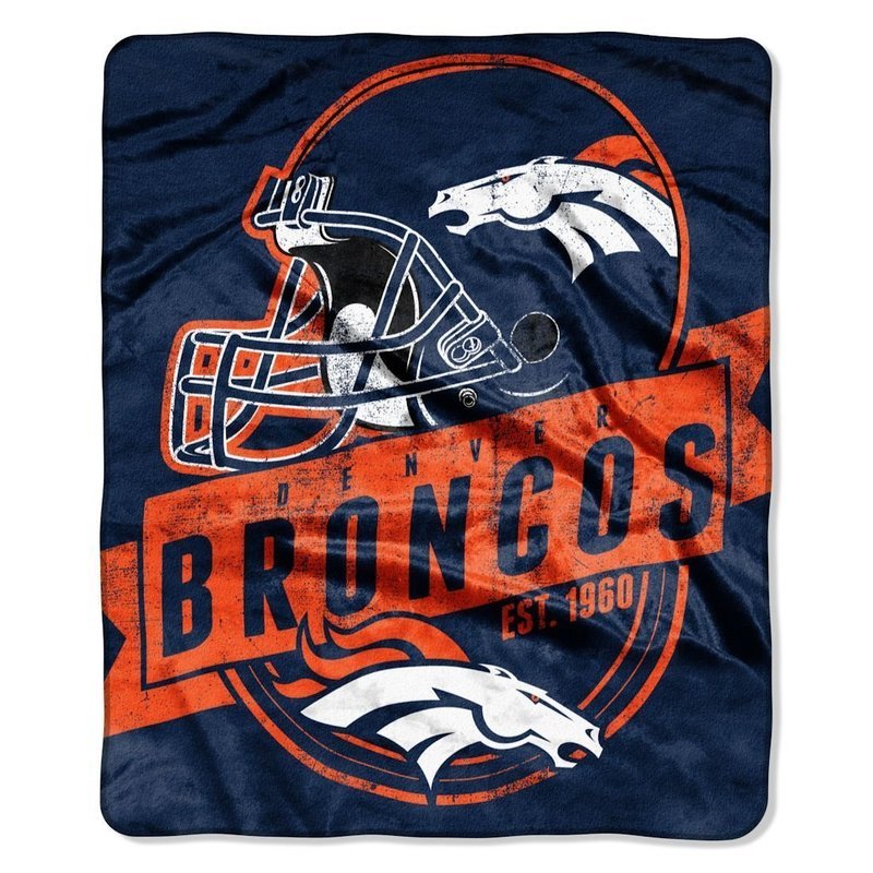 Denver Broncos Royal Plush Blanket