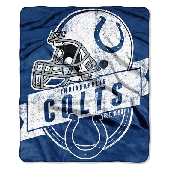 Indianapolis Colts Royal Plush Blanket