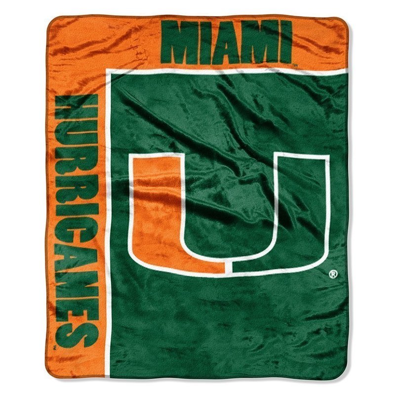 Miami Hurricanes Royal Plush Blanket