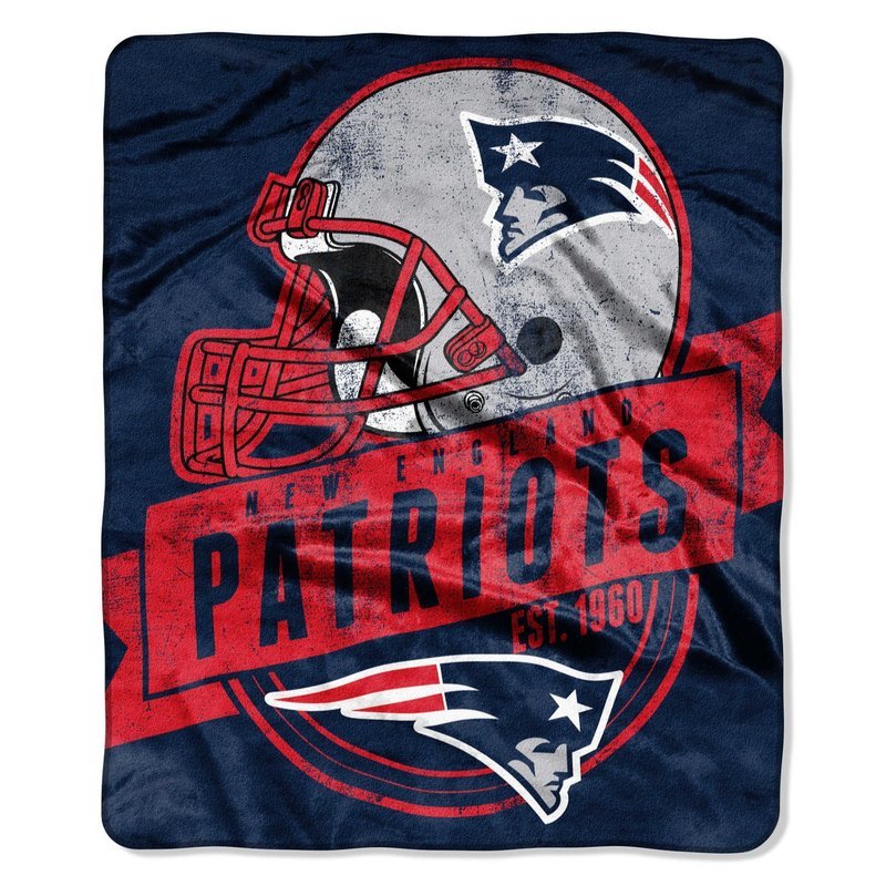 New England Patriots Royal Plush Blanket