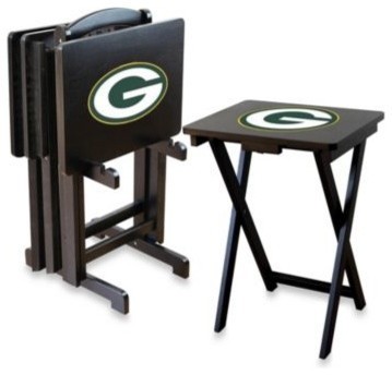 Green Bay Packers Trays W/stand