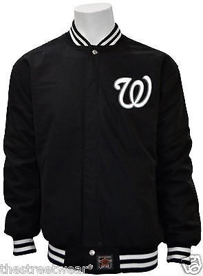 Washington Nationals Black Reversible Jacket