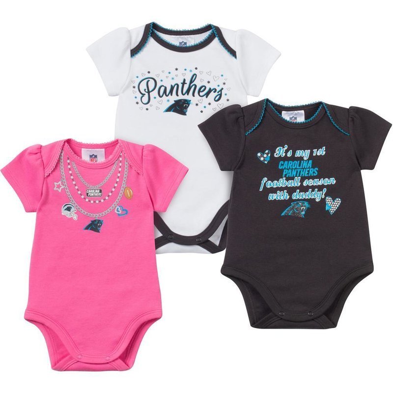 Carolina Panthers 3pc Baby Girl Set