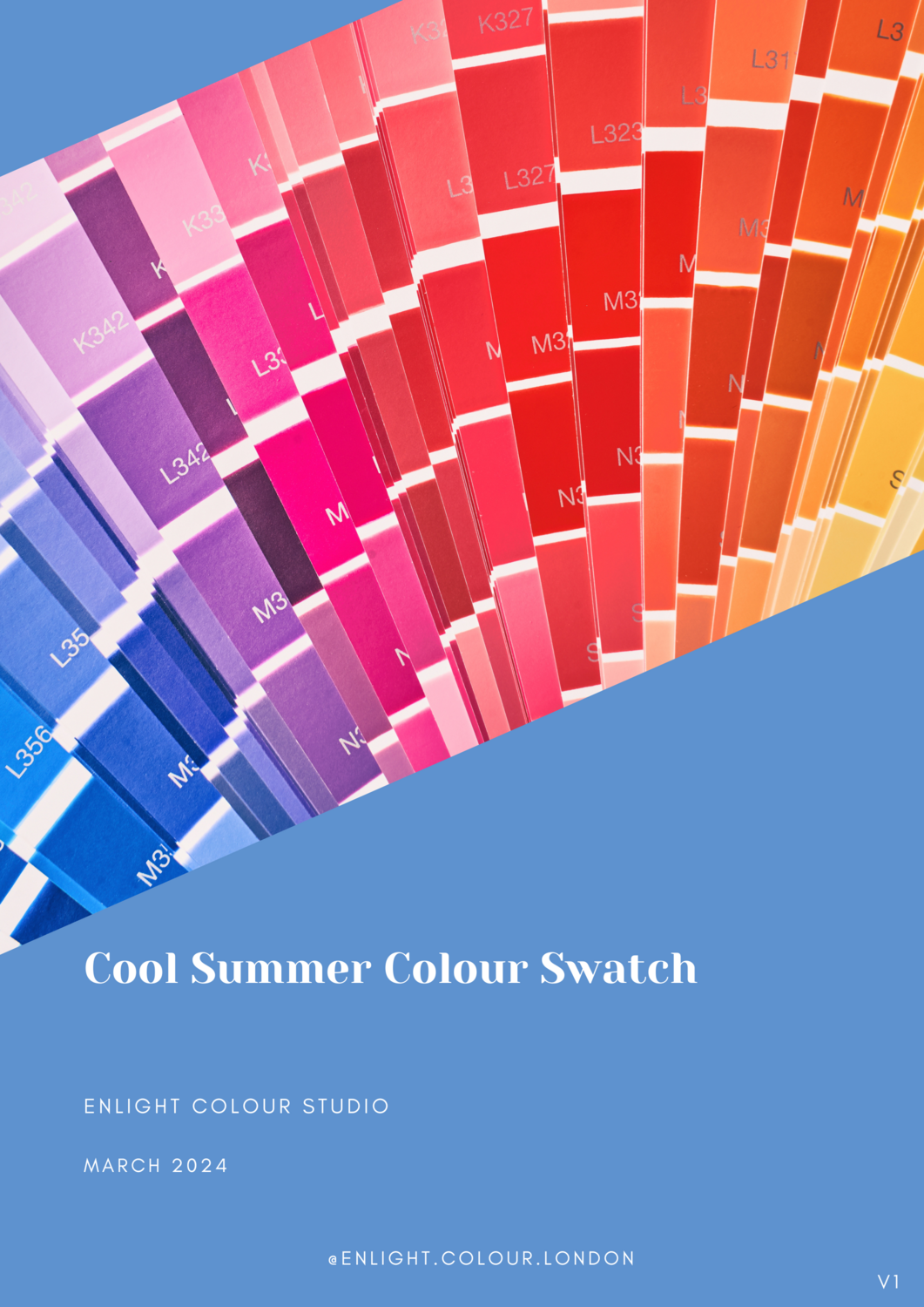 True/Cool Summer Digital Colour Swatch