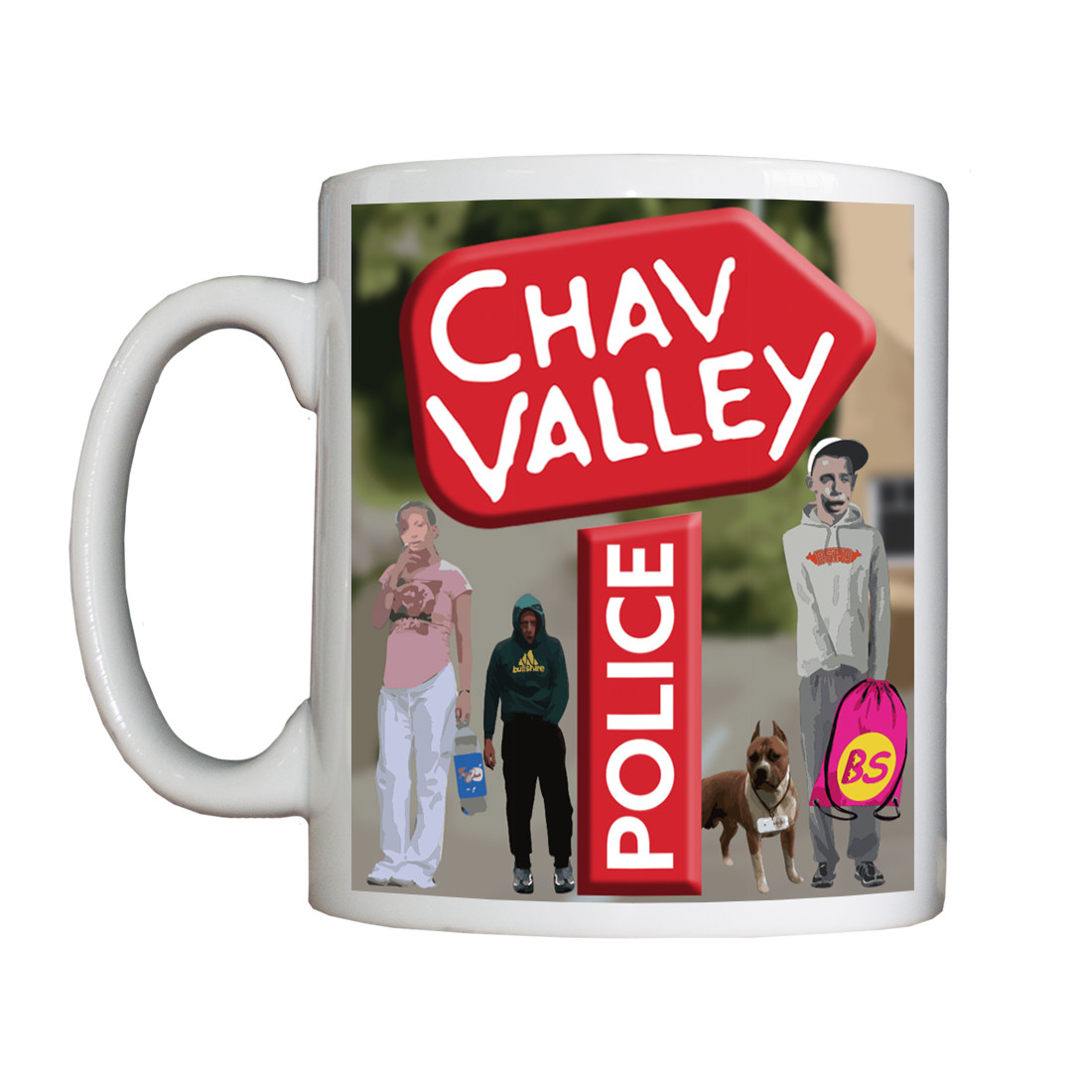 Personalised 'Chav Valley Police' Drinking Vessel