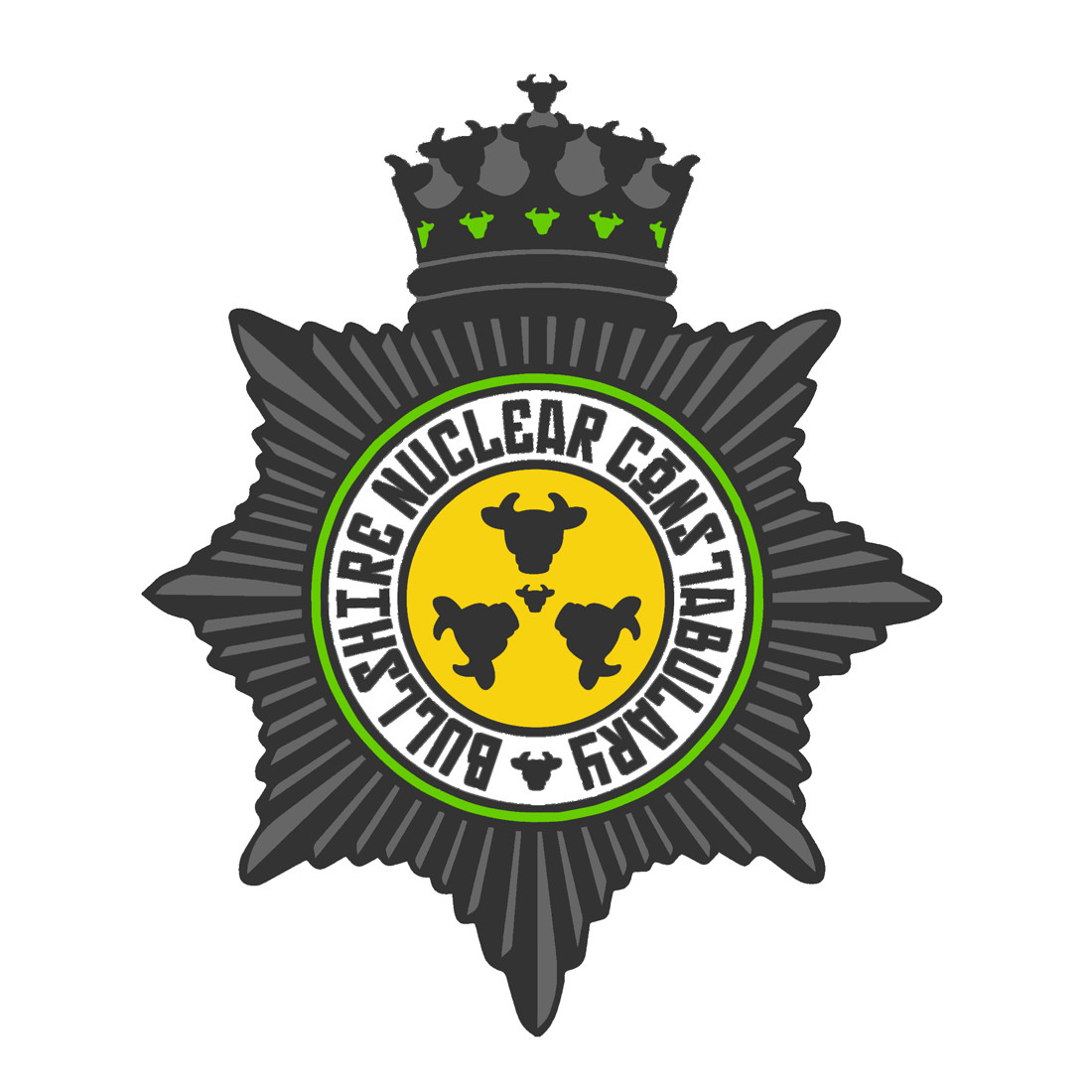 Bullshire Nuclear Constabulary Pin Badge