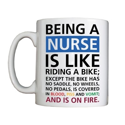 Personalised 'Being a Nurse...' Drinking Vessel