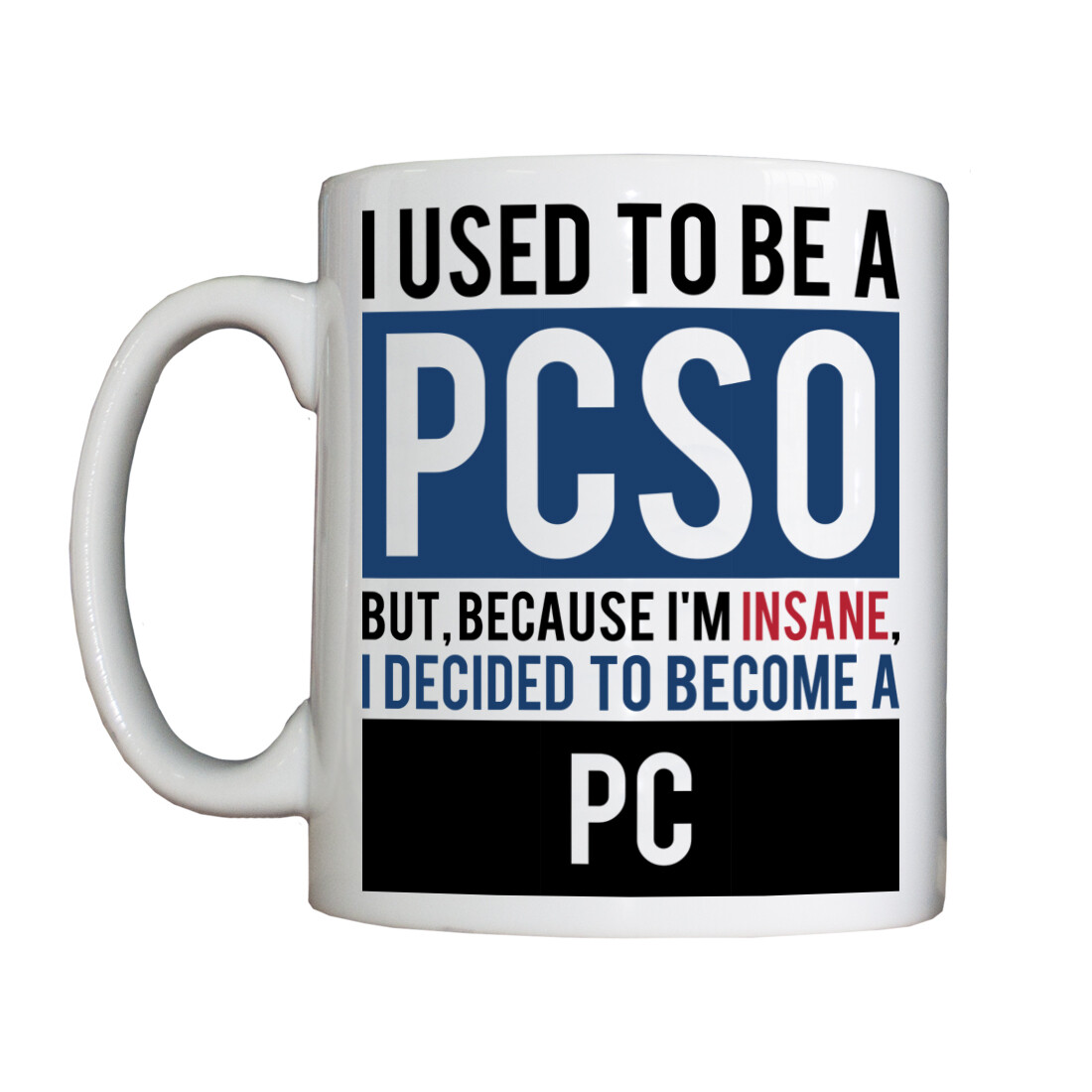 Personalised 'PCSO - PC' Drinking Vessel