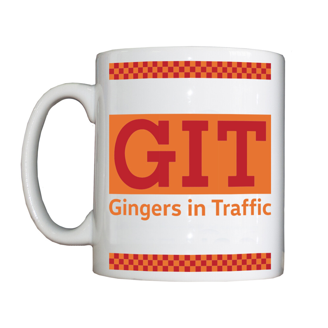 Personalised 'Gingers in Traffic [GIT]' Drinking Vessel